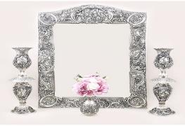 نمایش توضیحات خریدار لوستر، آینه و شمعدان و نقره جات