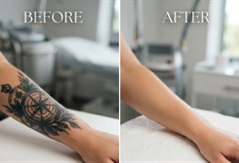 نمایش توضیحات پاک کردن تاتوهای رنگی و مشکی با لیزر کیوسوئیچ