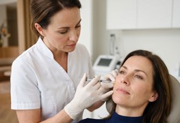 نمایش توضیحات تزریق ژل و فیلر لب ، گونه، چانه و خط خنده