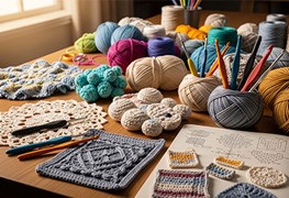 نمایش توضیحات دوره تخصصی قلاب  بافی