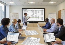 نمایش توضیحات دوره حسابداری حقوق و دستمزد